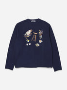 Plain Navy Still Mens Graphic Sweatshirt Edmmond Studios 