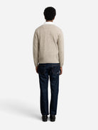 Plain Taupe Paris Polo Mens Knit Long Sleeve Polo Edmmond Studios