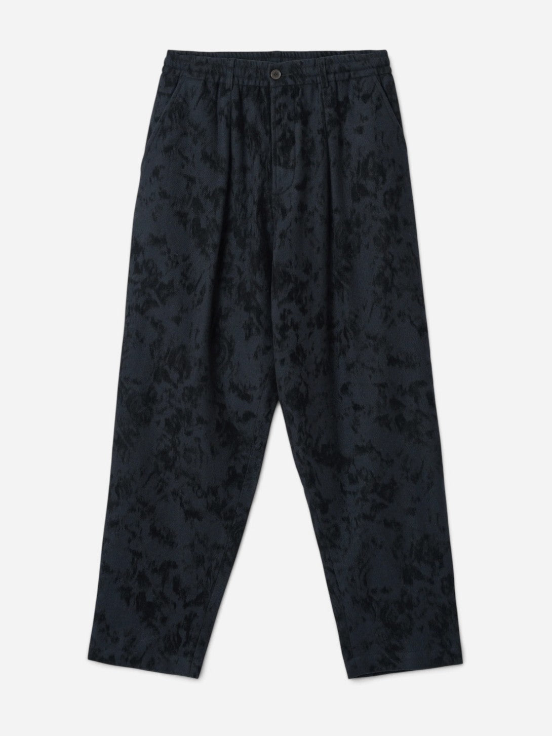 Black Pleated Track Pant Mens Pleated Trouser Universal Works 