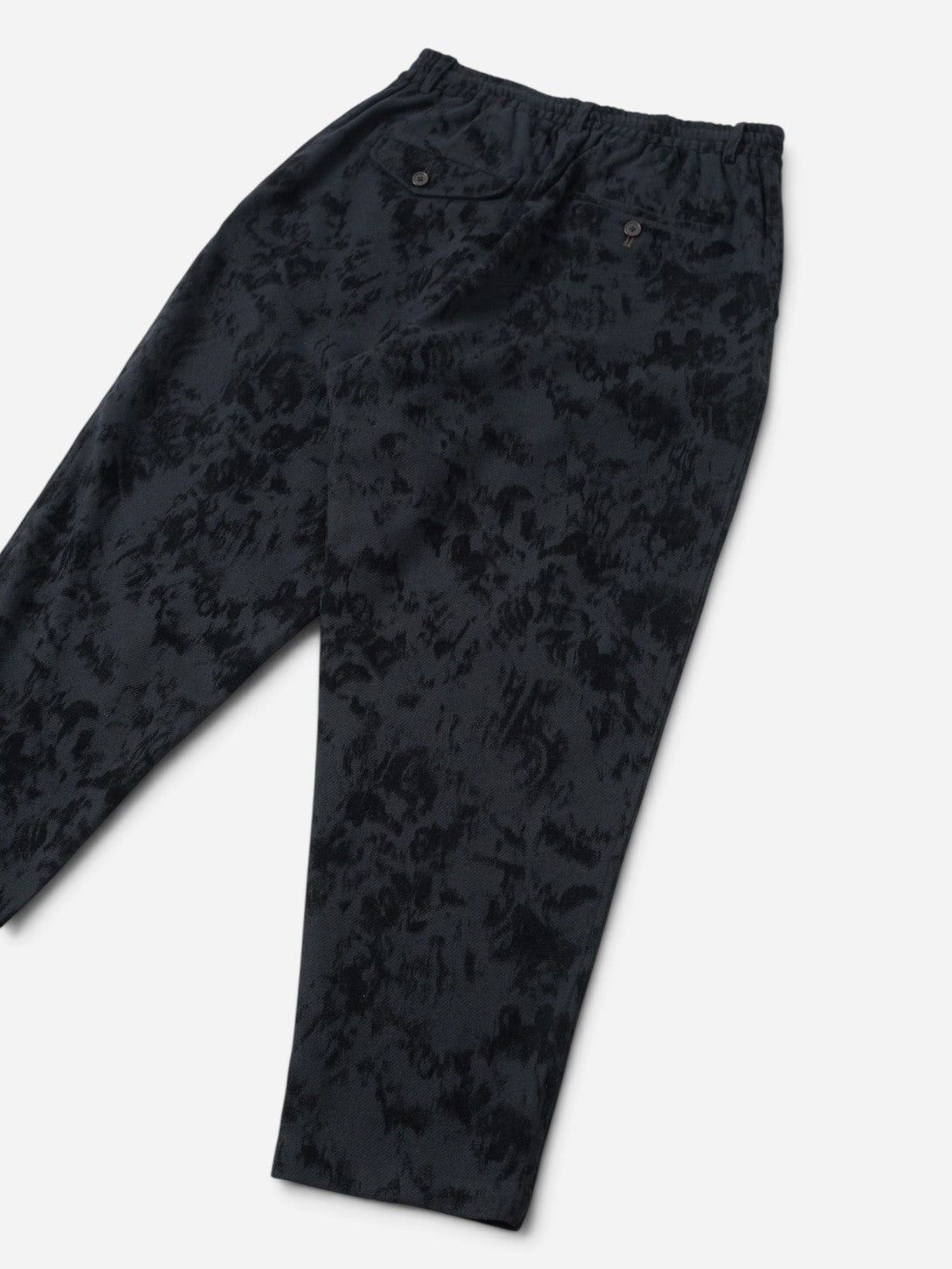 Black Pleated Track Pant Mens Pleated Trouser Universal Works 