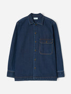 Indigo Fatigue Shirt Mens Woven Indigo Shirt Universal Works 
