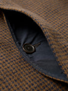 Navy/Brown Stan Coat Mens Wool Overcoat Universal Works 