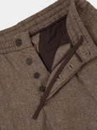 Brown Pleated Track Pant Mens Pleated Trouser Universal Works 