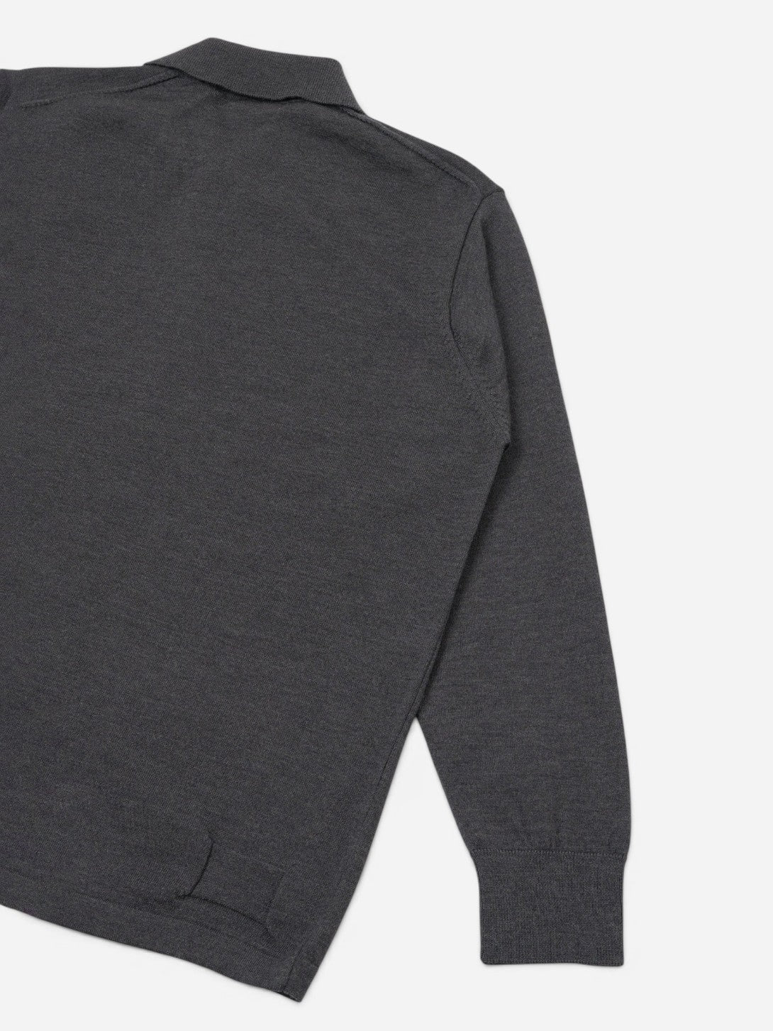 Charcoal L/S Pullover Knitwear Mens henley Pullover Universal Works