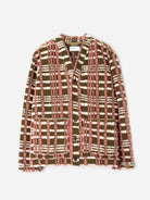 Olive Cardigan Mens Patterned Cardigan Universal Works 