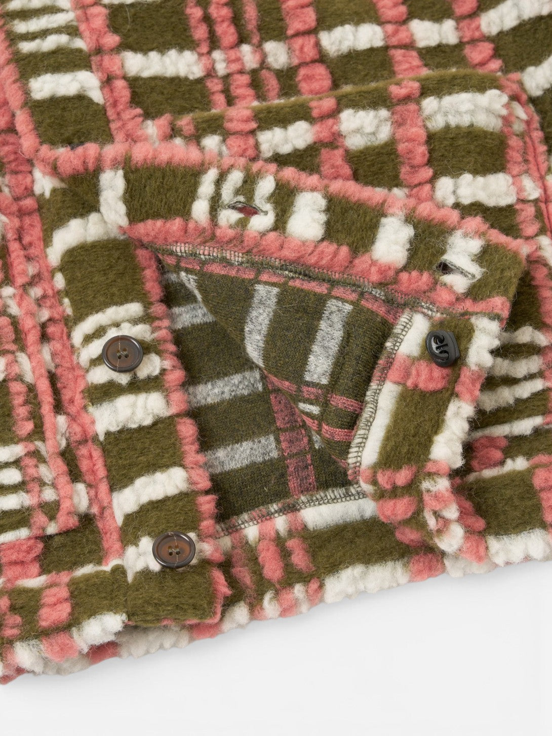 Olive Cardigan Mens Patterned Cardigan Universal Works 