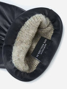 Black Elisabeth Womens Leather Winter Gloves Hestra 
