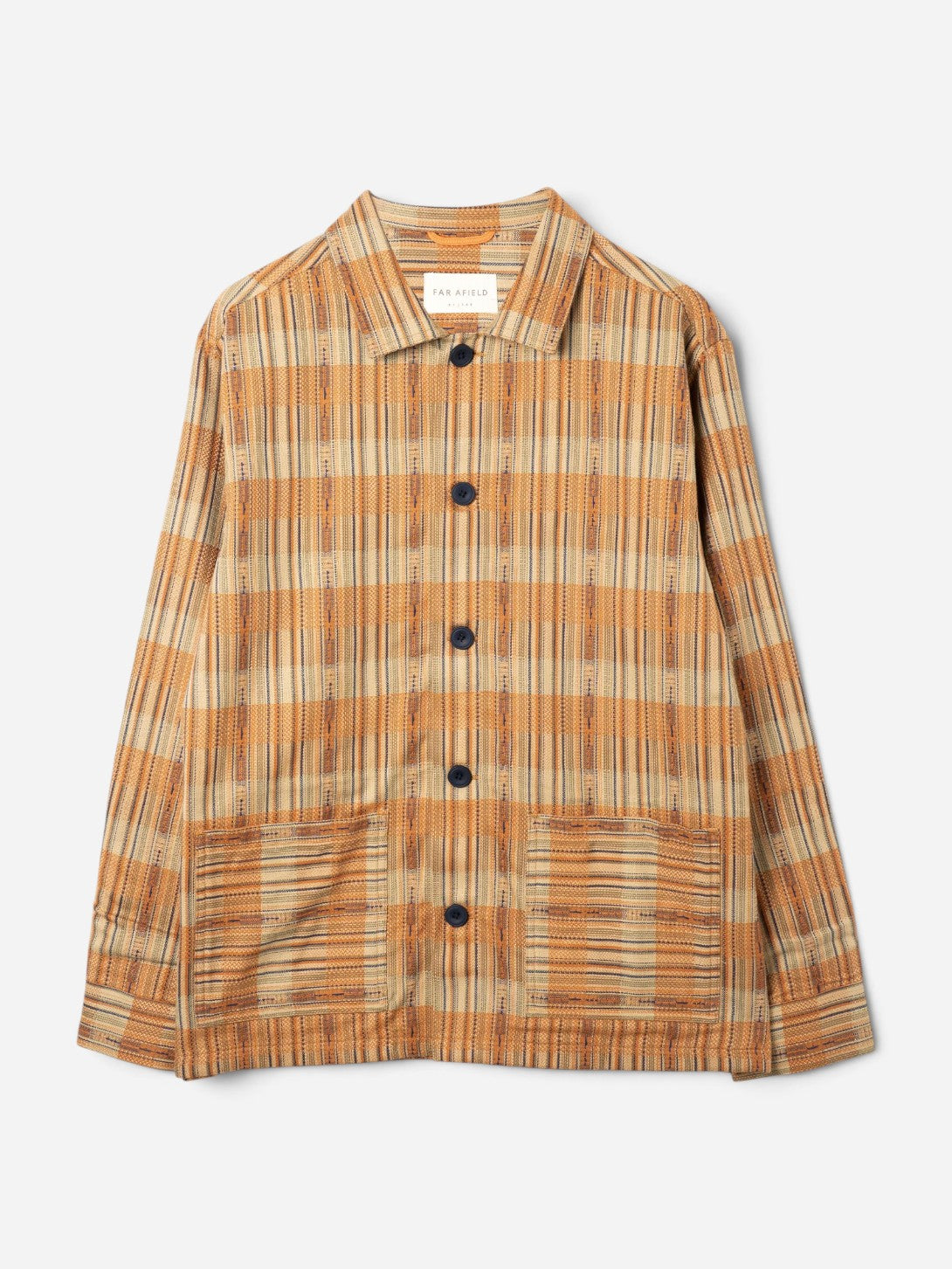 Burnt Orange/Multi Bisset Jacket Mens Button Jacket Far Afield