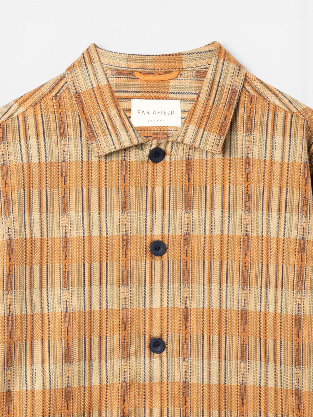 Burnt Orange/Multi Bisset Jacket Mens Button Jacket Far Afield