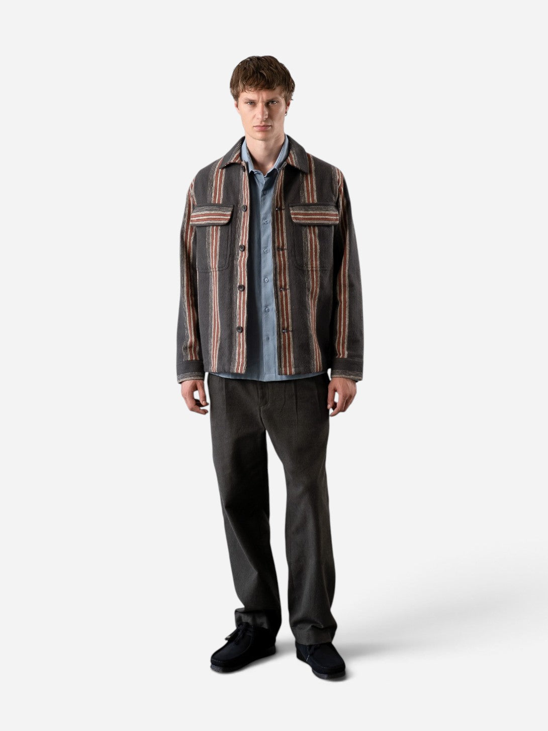 Yara Stripe Normsk Jacket Mens Stripe Button Jacket Far Afield