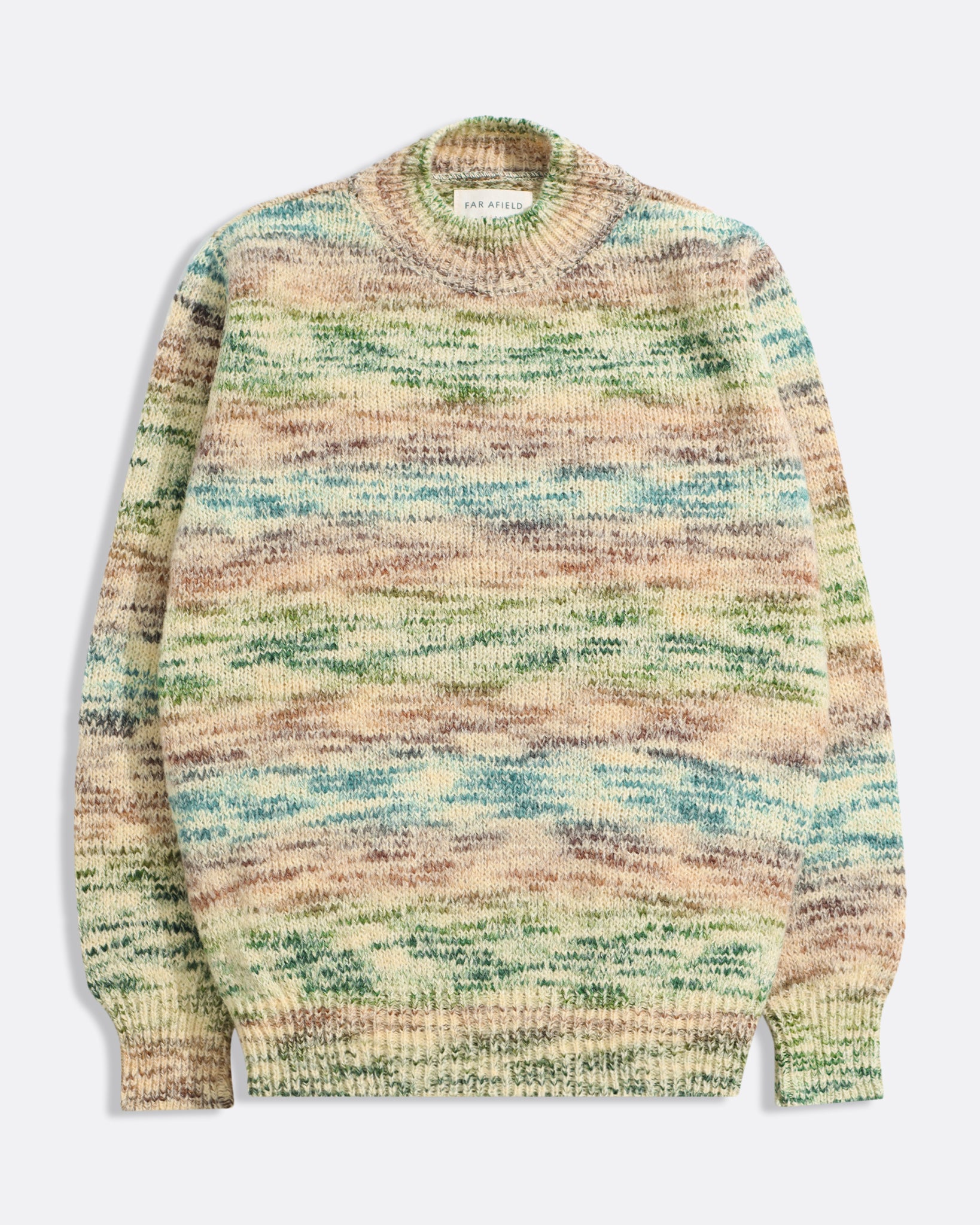Stone/Multi Deiter Knit - Loco Mens Far Afield Multicolor Pullover Sweater 