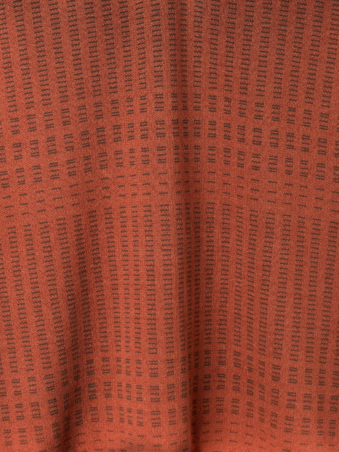 Burnt Orange Benny Knitted Polo Mens Long Sleeve Collared Polo Far Afield