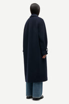 Salute Alma Coat Womens Heavy Wool Overcoat Samsoe Samsoe 