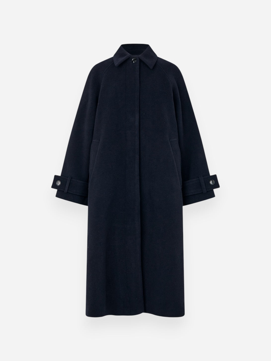 Salute Alma Coat Womens Heavy Wool Overcoat Samsoe Samsoe 