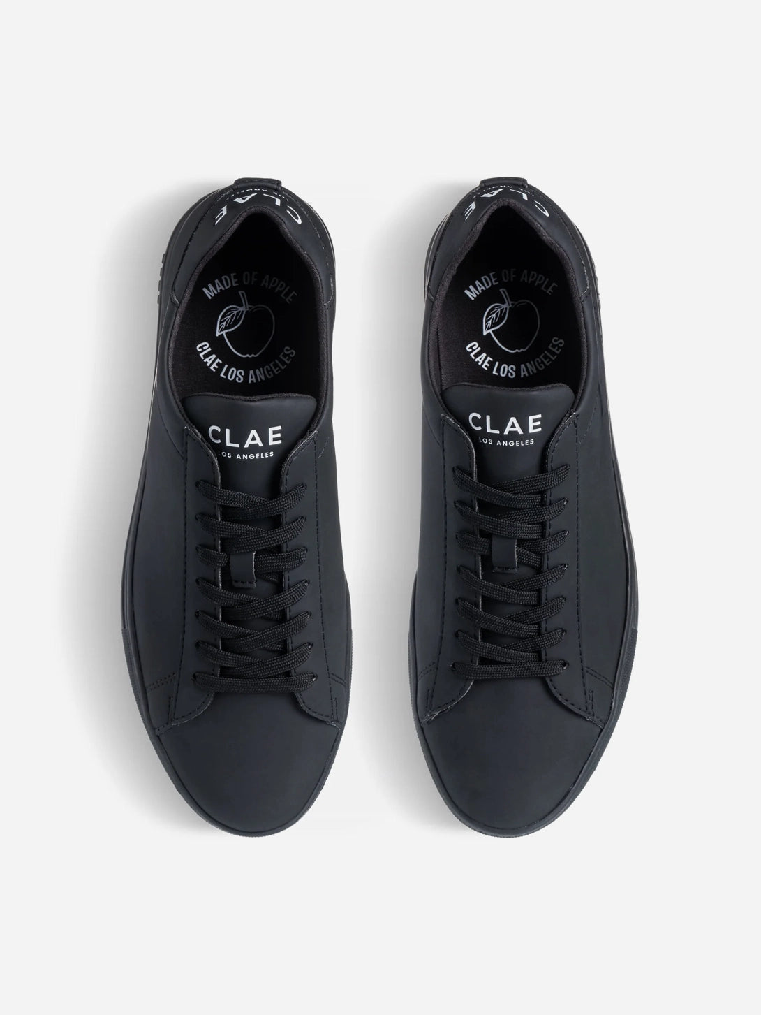 Triple Black Apple Bradley Clae Vegan Leather Sneakers