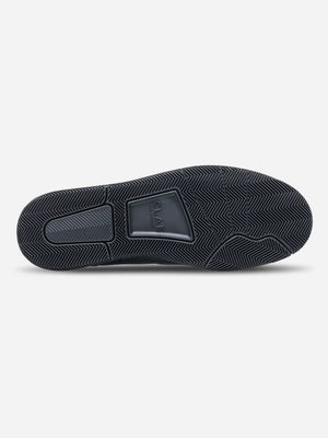 Triple Black Clae Apple Vegan Leather Mens Sneakers