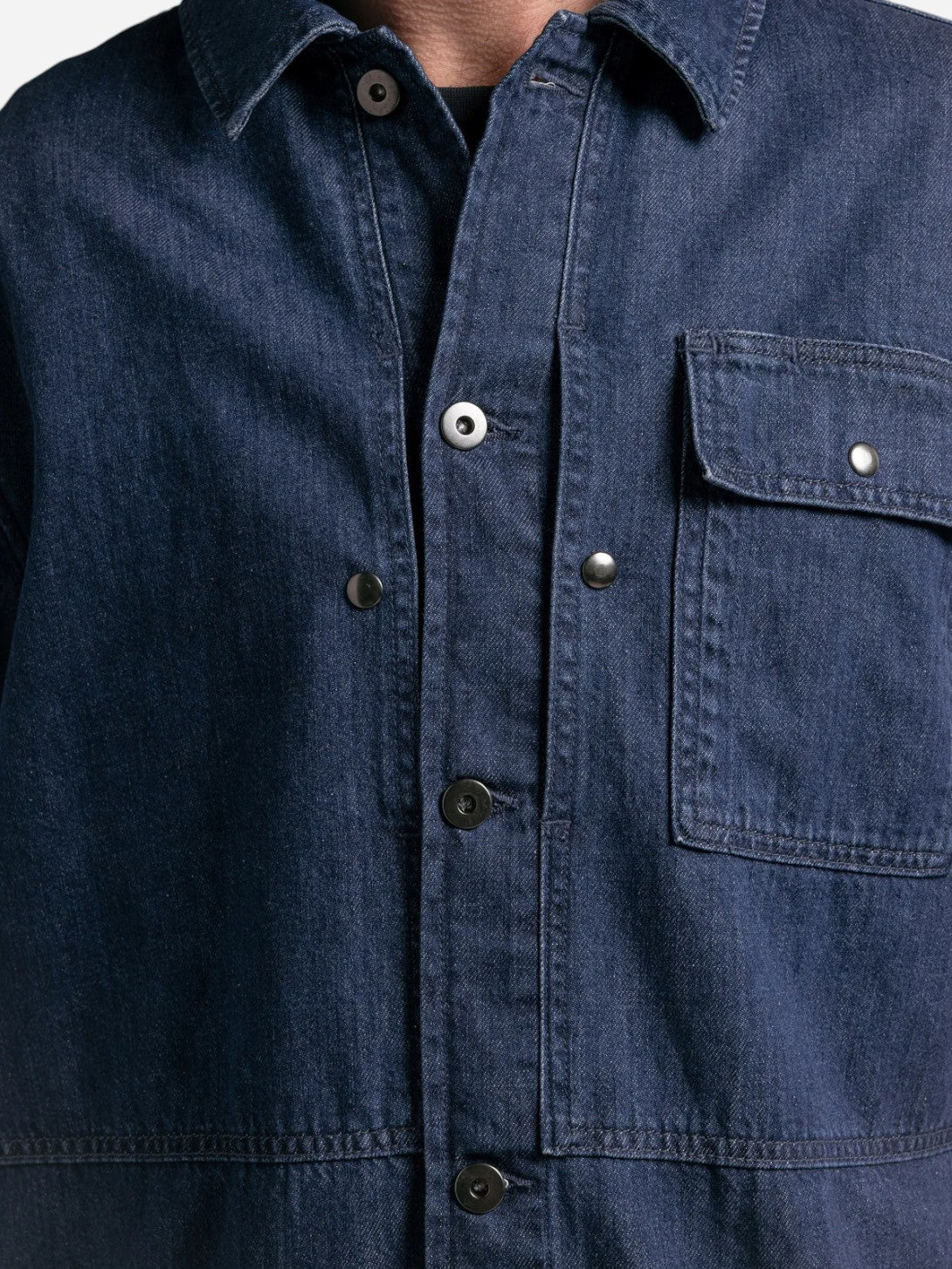 Denim Barra Overshirt Mens Denim Shirt Kestin 