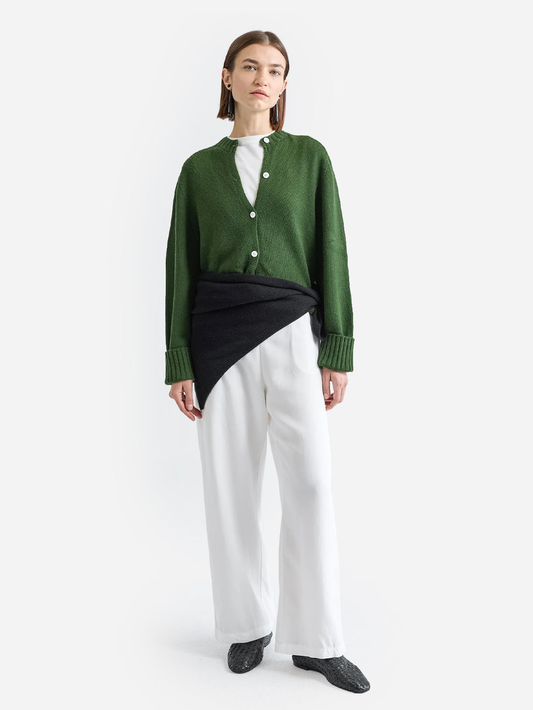 Green Knit Cardigan Womens Button Up Green Cardigan Almina Concept 