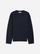 Navy Oversized Wool Cash Sweater Almina Concept