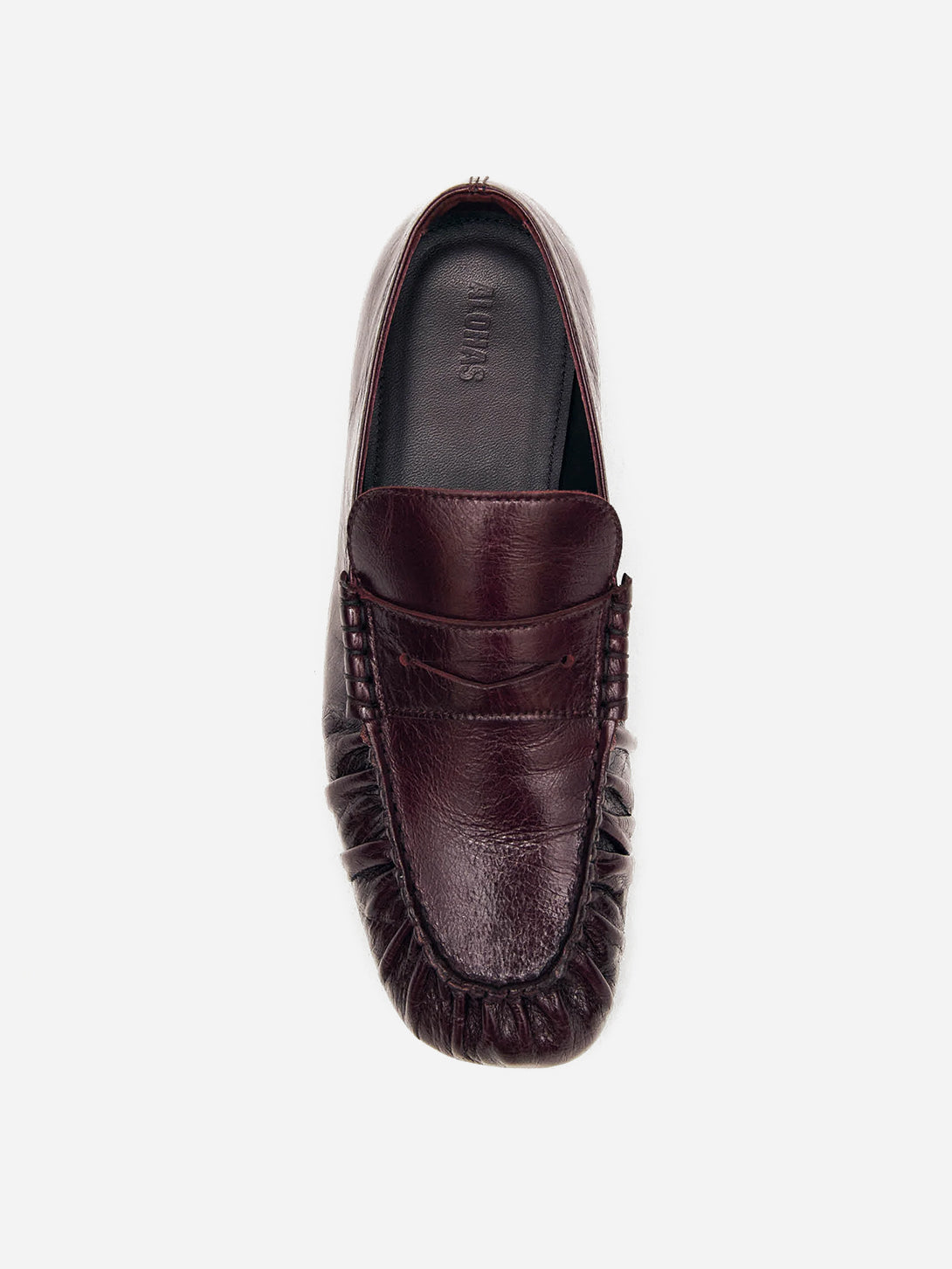 Burgundy Aven Rift Loafers Alohas Burgundy Leather Loafer Shoes 