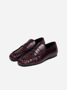 Burgundy Aven Rift Loafers Alohas Burgundy Leather Loafer Shoes 