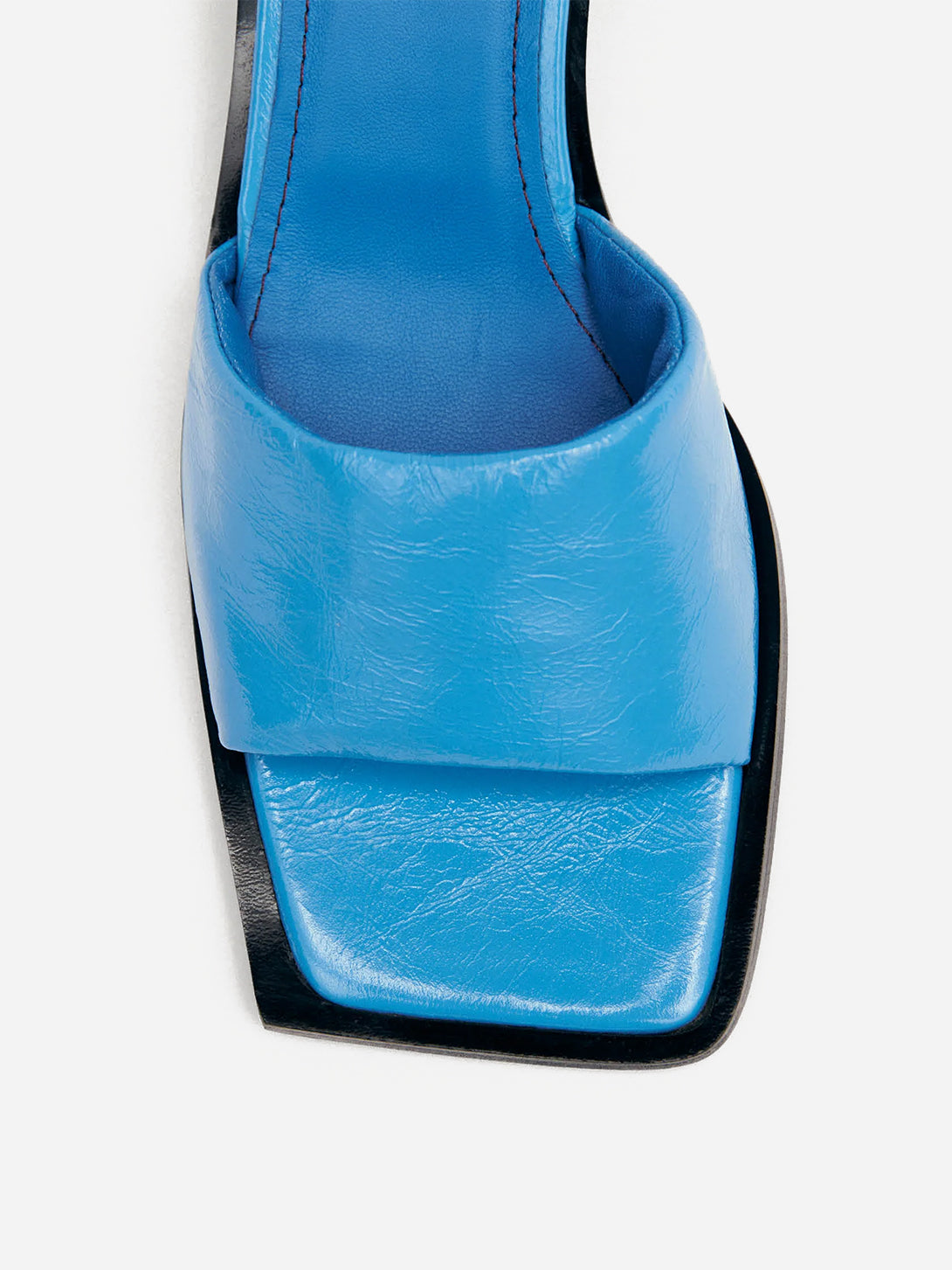 Blue Kia Onix Leather Sandals Womens Alohas Blue Sandals 