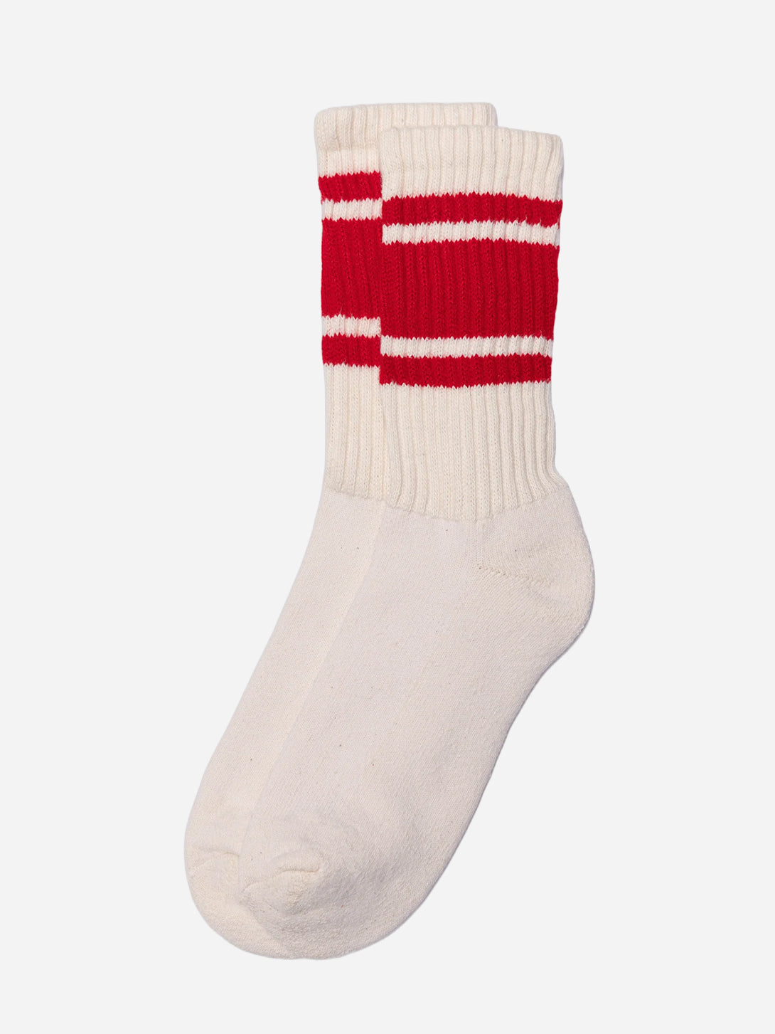 Red The Mono Stripe American Trench Long Socks 