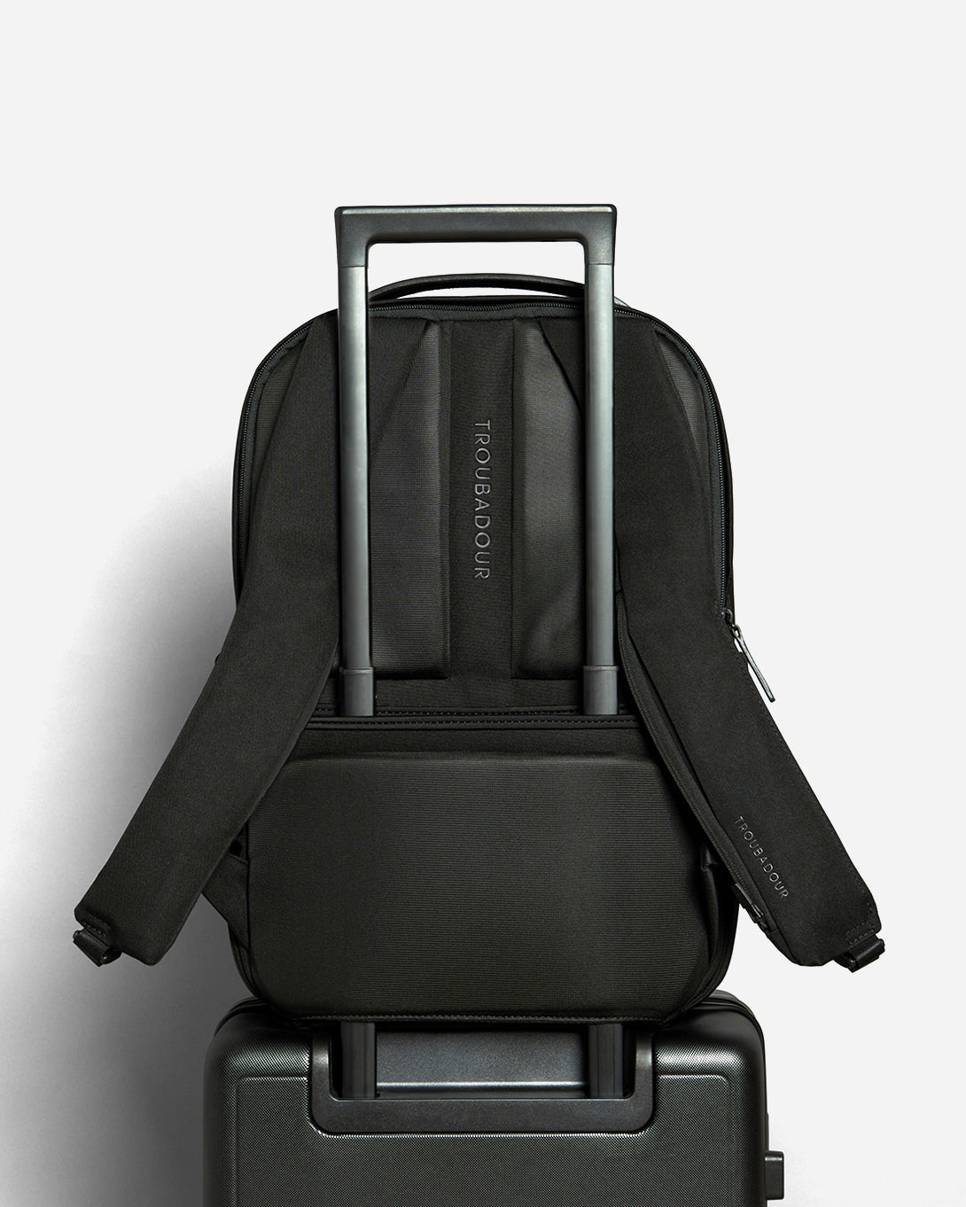 Black Apex Backpack Everyday Durable Bag Troubadour