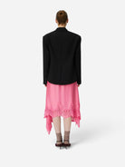 Amazing Pink Asymetric Lace Trimmed Skirt Stella Nova Clothing