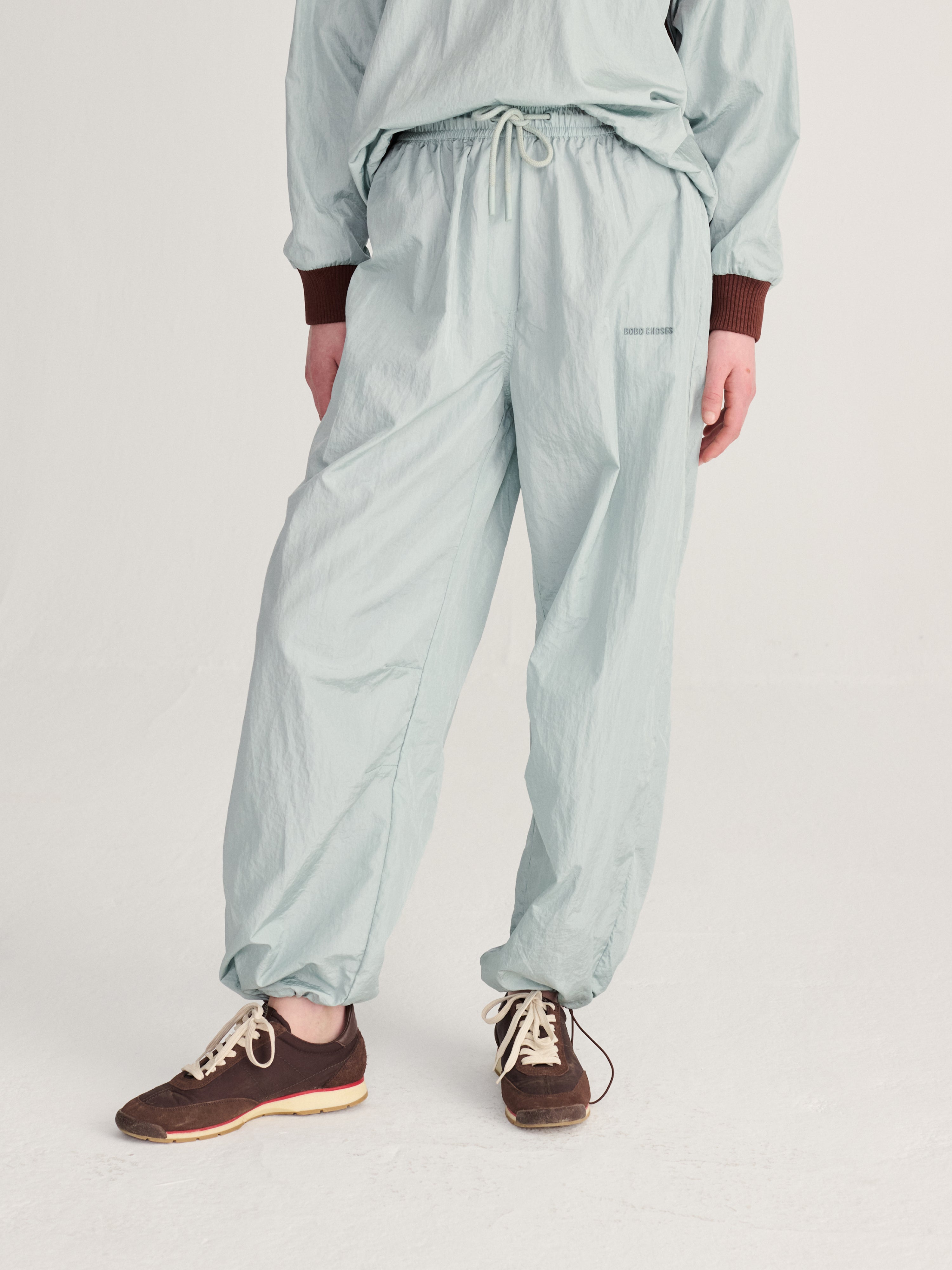 Light Blue Windbreaker Light Pants Womens Relaxed Fit Pants Bobo Choses 