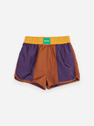 Brown Colorblock Technical Shorts Womens Shorts Bobo Choses 