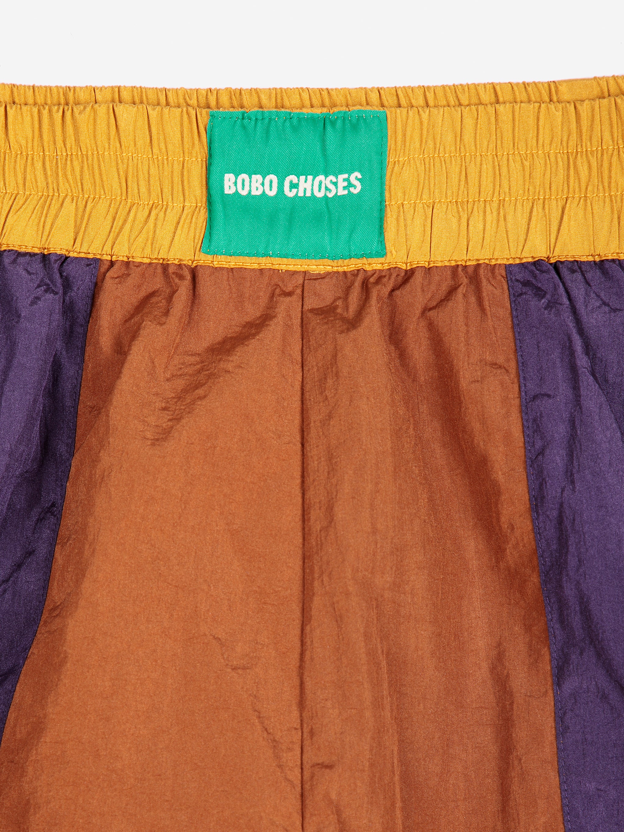 Brown Colorblock Technical Shorts Womens Shorts Bobo Choses 