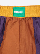 Brown Colorblock Technical Shorts Womens Shorts Bobo Choses 