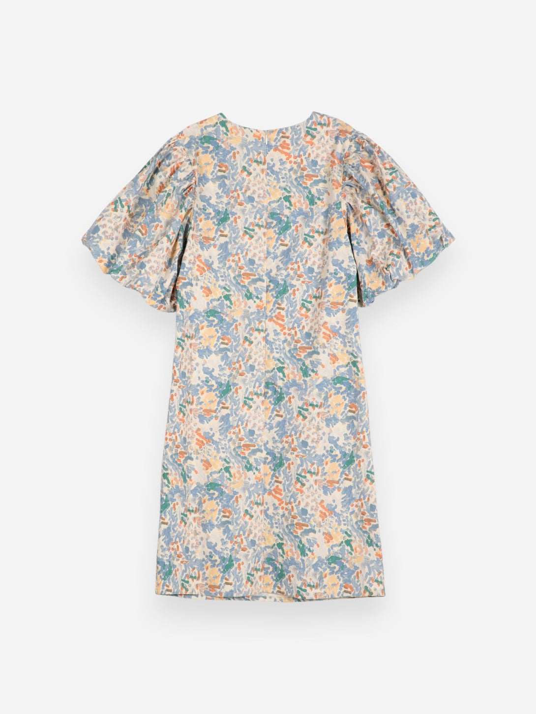 Multicolor Floral Puff Sleeve Dress Womens Floral Print Long Dress Bobo Choses 