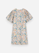 Multicolor Floral Puff Sleeve Dress Womens Floral Print Long Dress Bobo Choses 