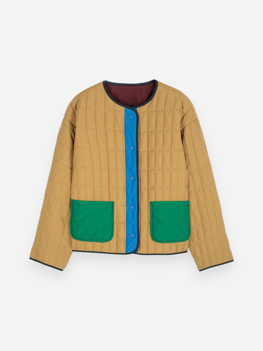 Multicolor Reversible Quilted Jacket Womens Bobo Choses Outerwear 