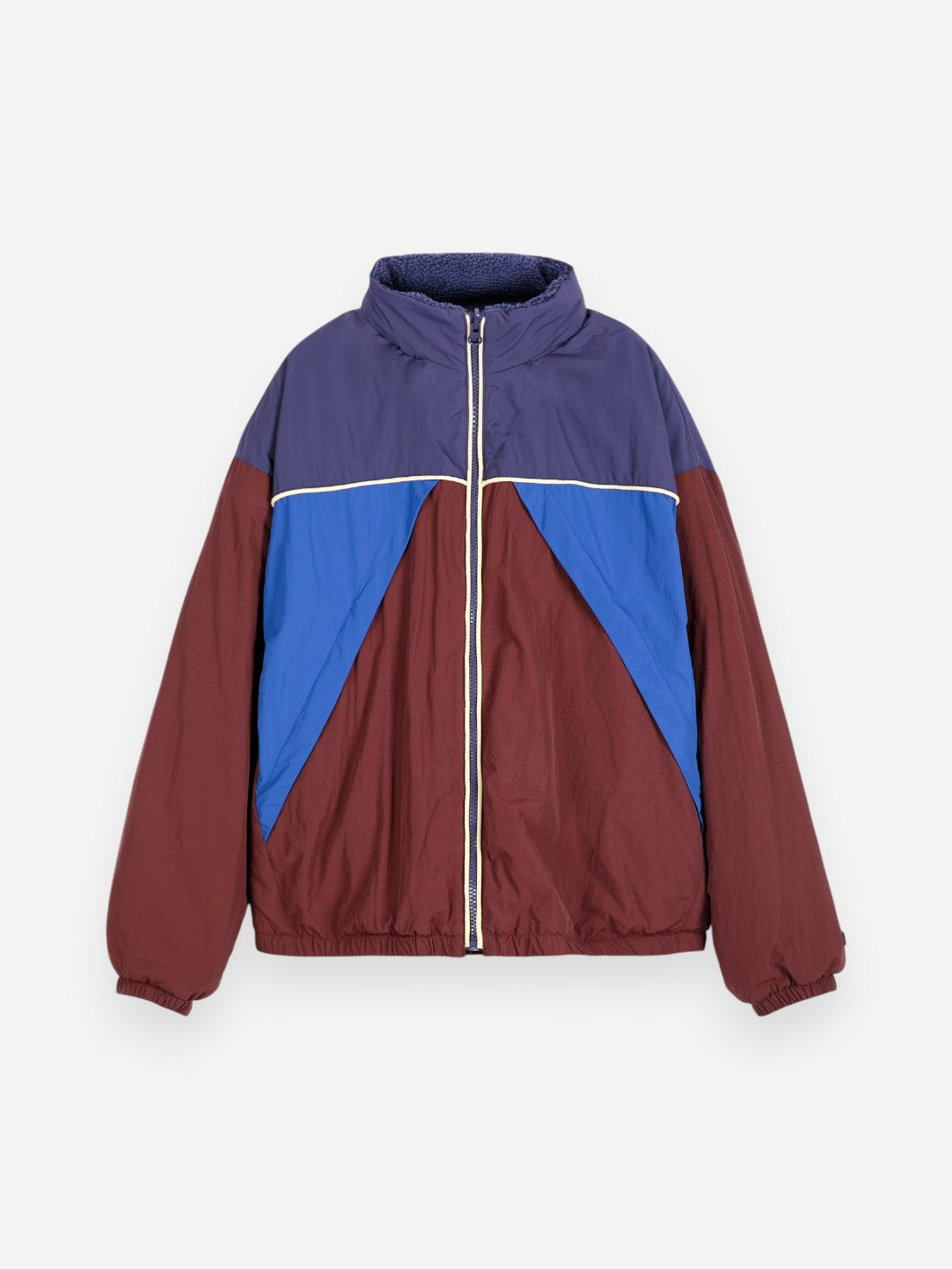 Multicolor Reversible Track Jacket womens Zip Up Lightweight Jacket Bobo Choses 