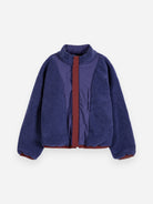 Multicolor Reversible Track Jacket womens Zip Up Lightweight Jacket Bobo Choses 