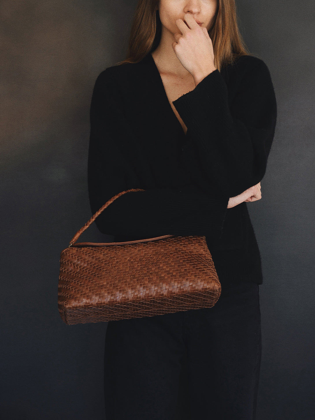 Sienna Cheri Bag Bembien Woven Leather Hand Bag 