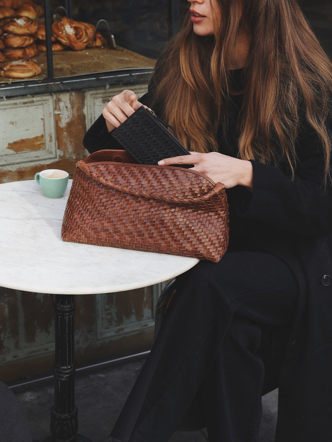 Sienna Cheri Bag Bembien Woven Leather Hand Bag 