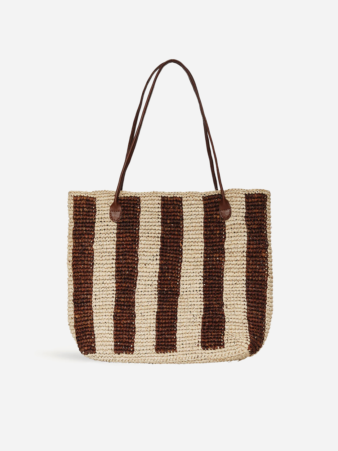 Brown Stripe Francoise Bembien Womens Striped Bag 