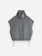 Gris Clair Juno Womens Zp Up Vest Soeur Clothing