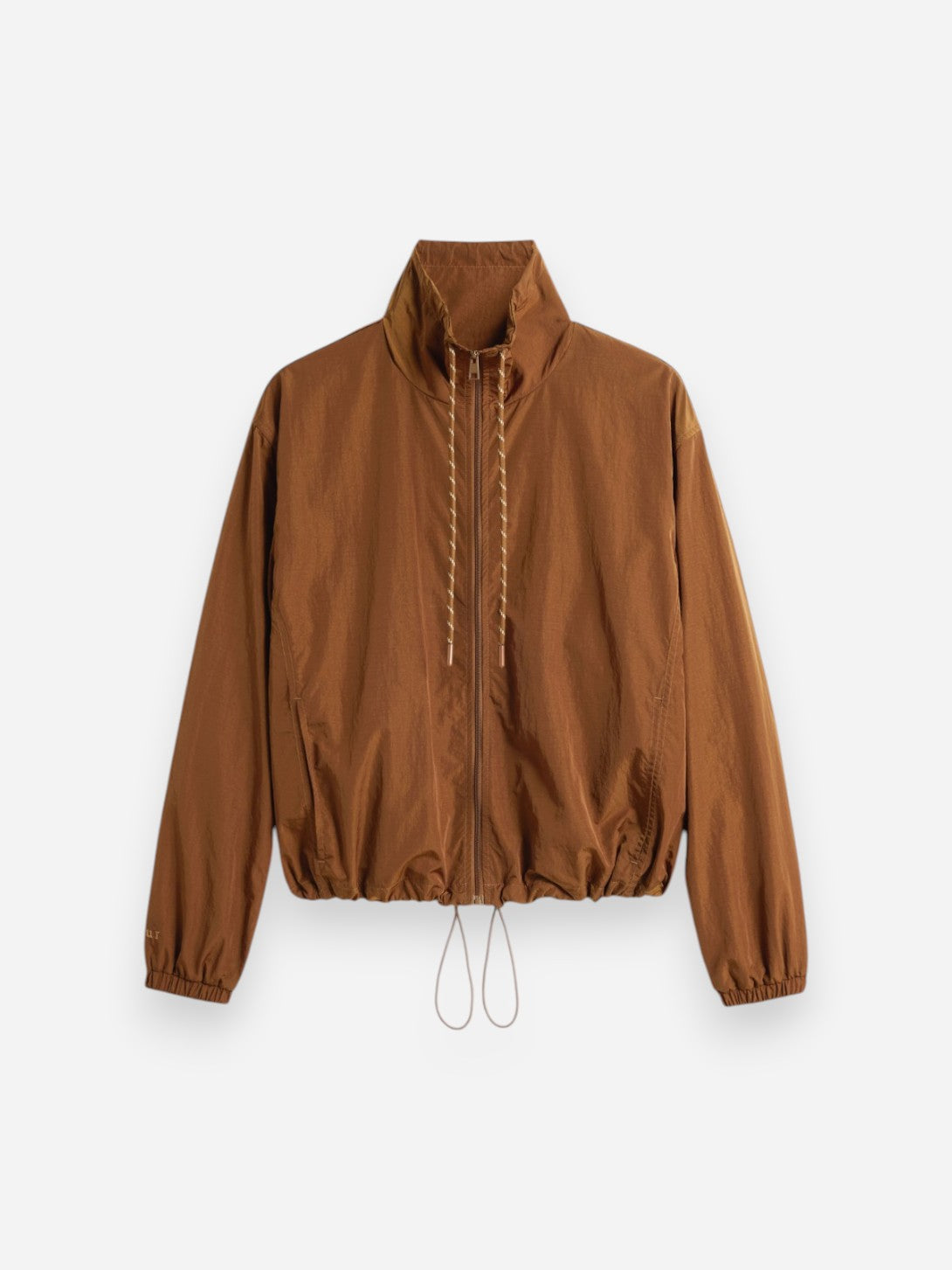Caramel Jura Womens Nylon Zip Up Jacket Soeur Clothing