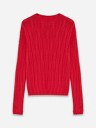 Tulip Red Bluebell Jumper Womens New Society Cable Knit Pullover Sweater 
