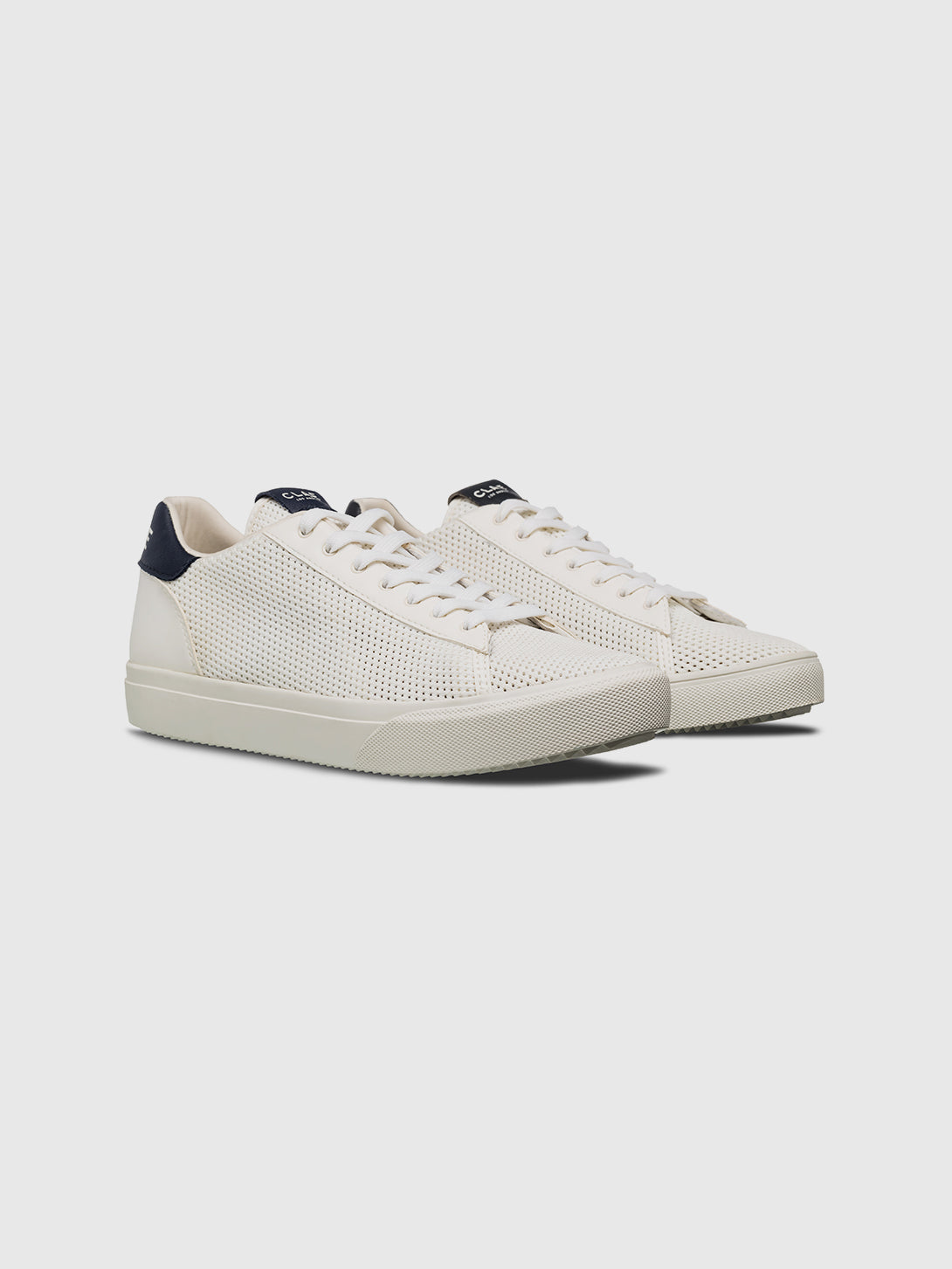 White Navy Cactus Bradley Knit Clae Sneakers Clae Footwear Los Angeles 