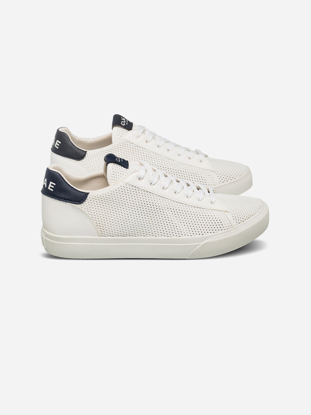 White Navy Cactus Bradley Knit Clae Sneakers Clae Footwear Los Angeles 