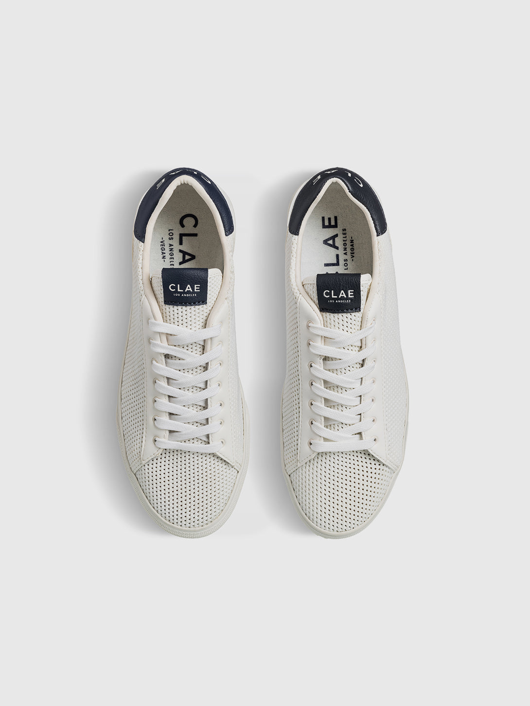 White Navy Cactus Bradley Knit Clae Sneakers Clae Footwear Los Angeles 