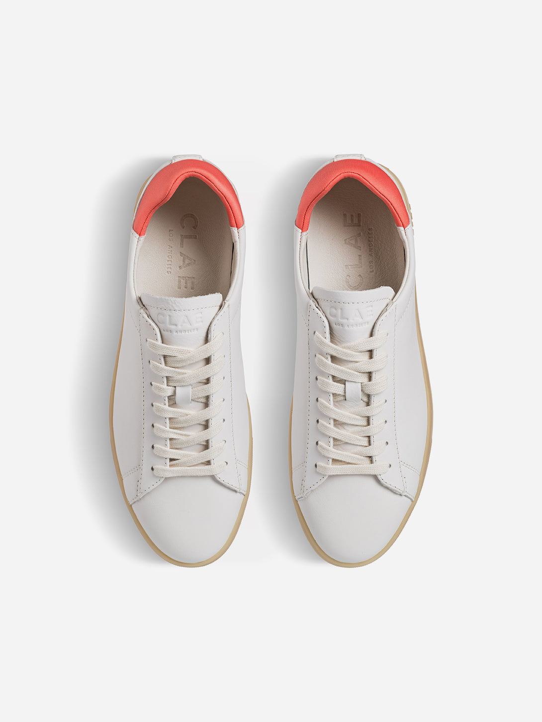 Off White Camella Lt Natural Gum Bradley Clae Shoes Clae Footwear Los Angeles 