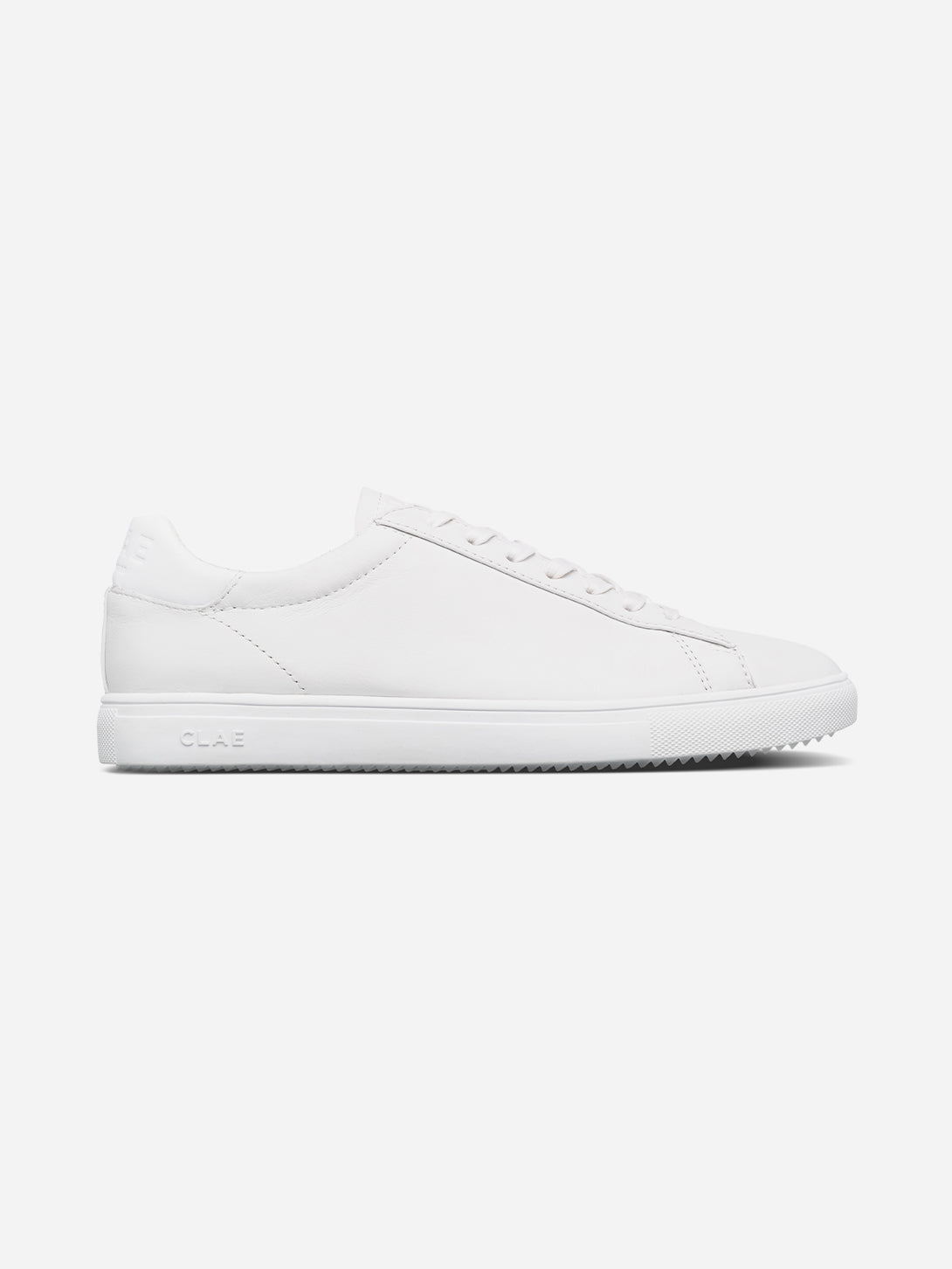 Triple White Leather Bradley Essentials Clae Los Angeles Sneakers Tennis Shoe All White Shoe 
