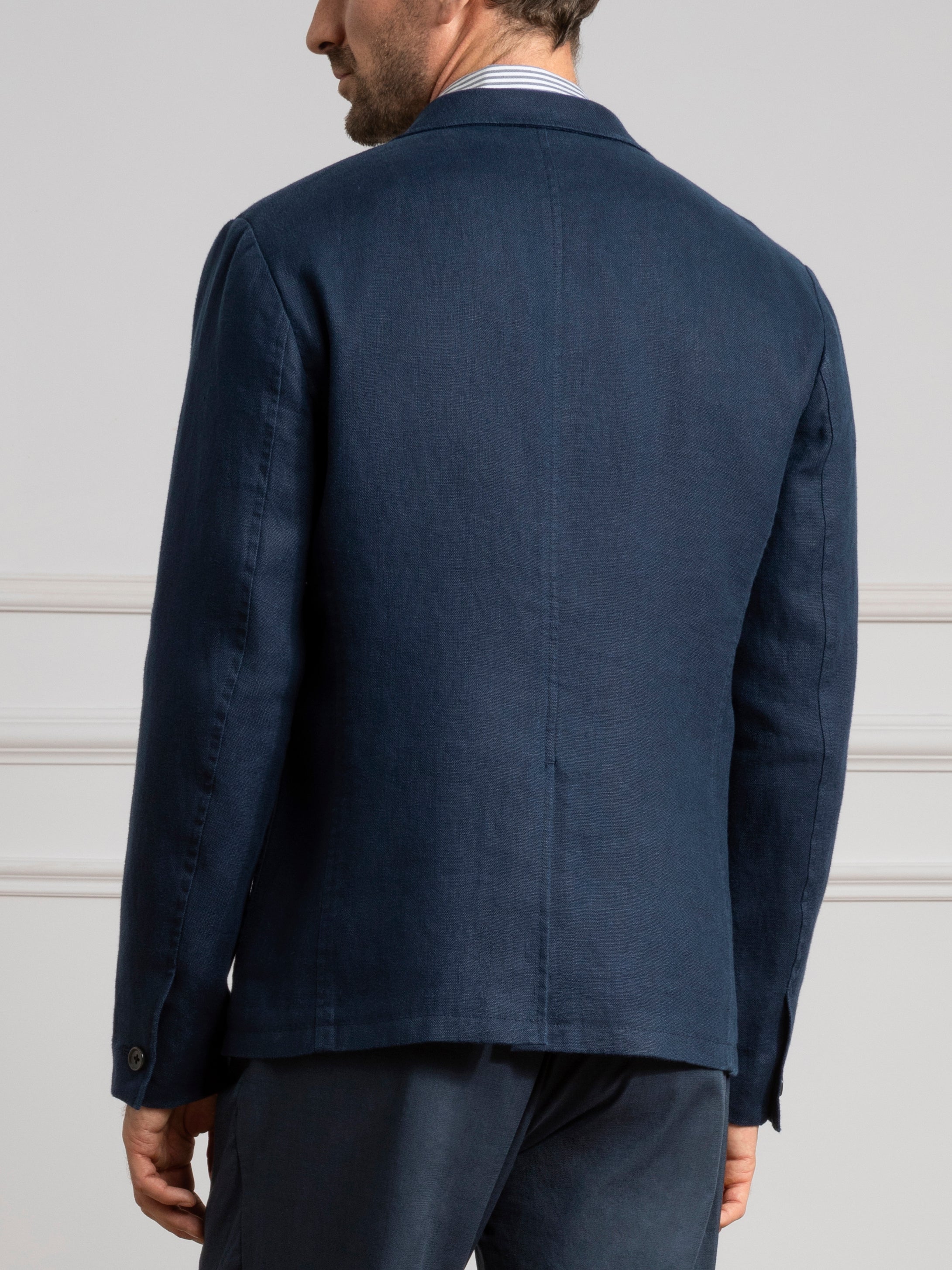 Navy Perry Linen Blazer Mens Linen Navy Blazer Mens Sports Coat 